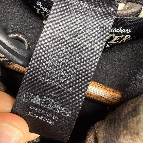 Vintage Winchester Jacket Men's XL Green Mossy Oak Zip Hoodie Fleece Lined y2k - Picture 7 of 11